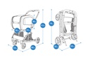 NeoRider Multi- purpose Detachablcarrito-multifuncional-neo-rider-para-perros-medidase Pet Stroller
