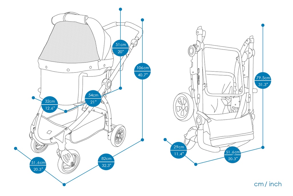 New CLEO Travel System Pet Stroller