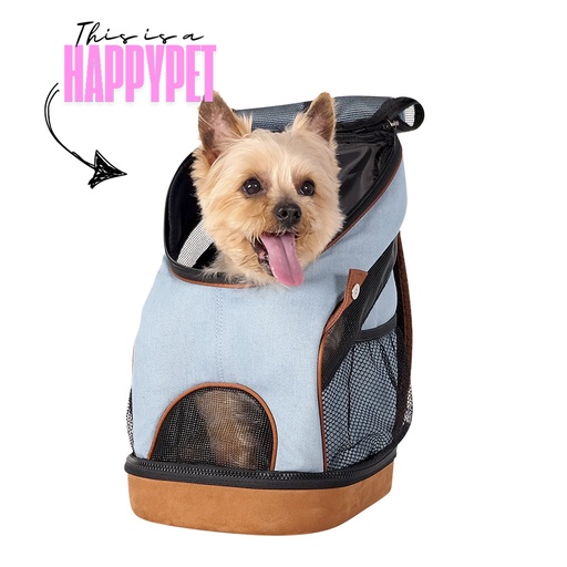 [FC2131-D] Mochila Ultraligera Denim para Mascotas - Ibiyaya