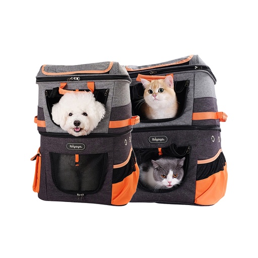 [FC1980-OG] Mochila de 2 Niveles para Mascotas - Ibiyaya